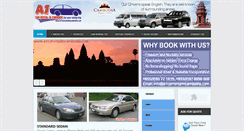 Desktop Screenshot of a1carrentalincambodia.com